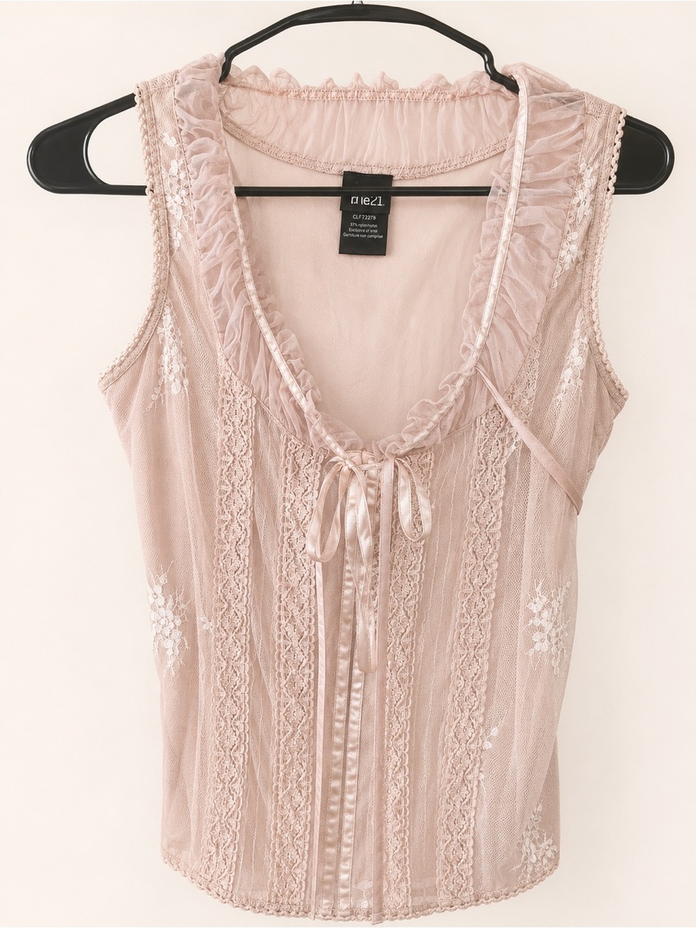 Blush Lace Corset Balletcore Top